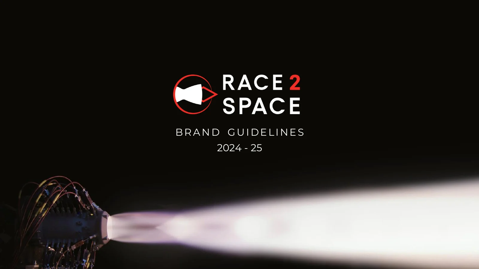 Race 2 Space Brand Guidelines 2024–25 표지